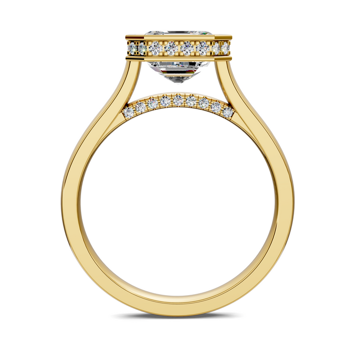 Jazmin Bezel Halo Ring