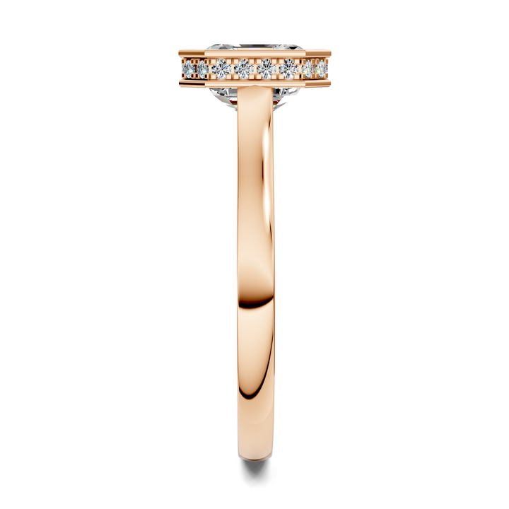 Jazmin Bezel Halo Ring