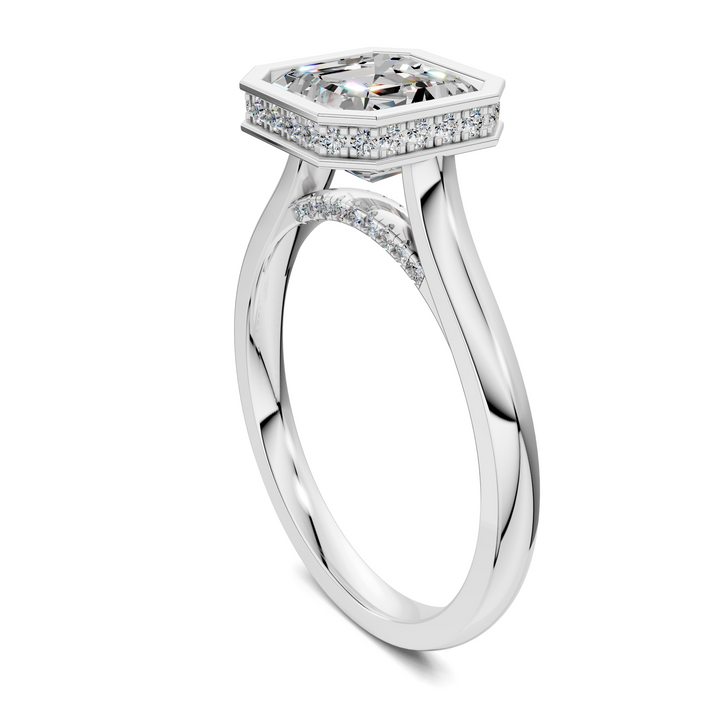 Jazmin Bezel Halo Ring