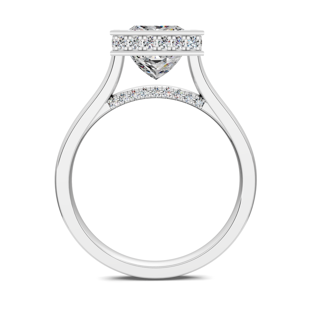 Jazmin Bezel Halo Ring