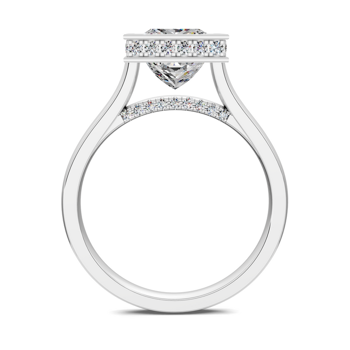 Jazmin Bezel Halo Ring