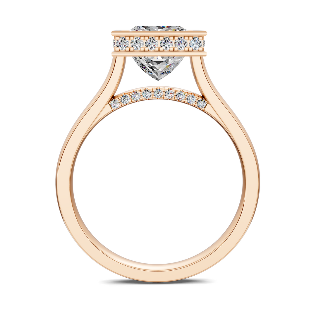 Jazmin Bezel Halo Ring