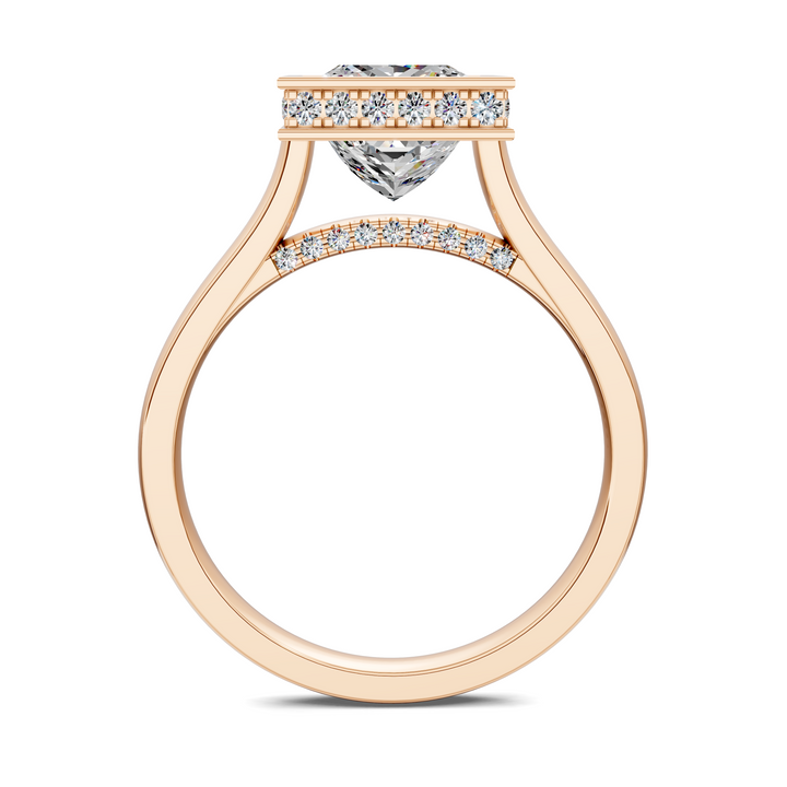 Jazmin Bezel Halo Ring