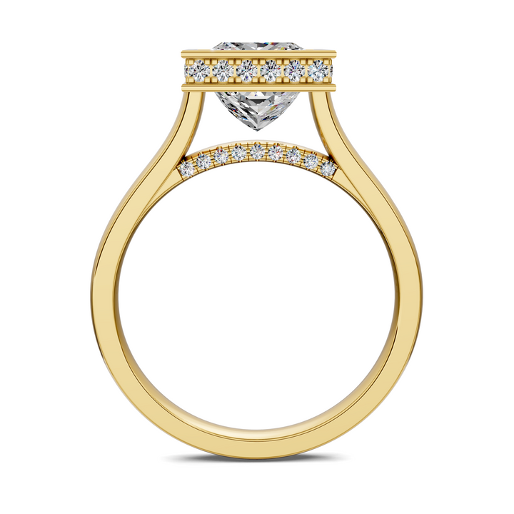 Jazmin Bezel Halo Ring