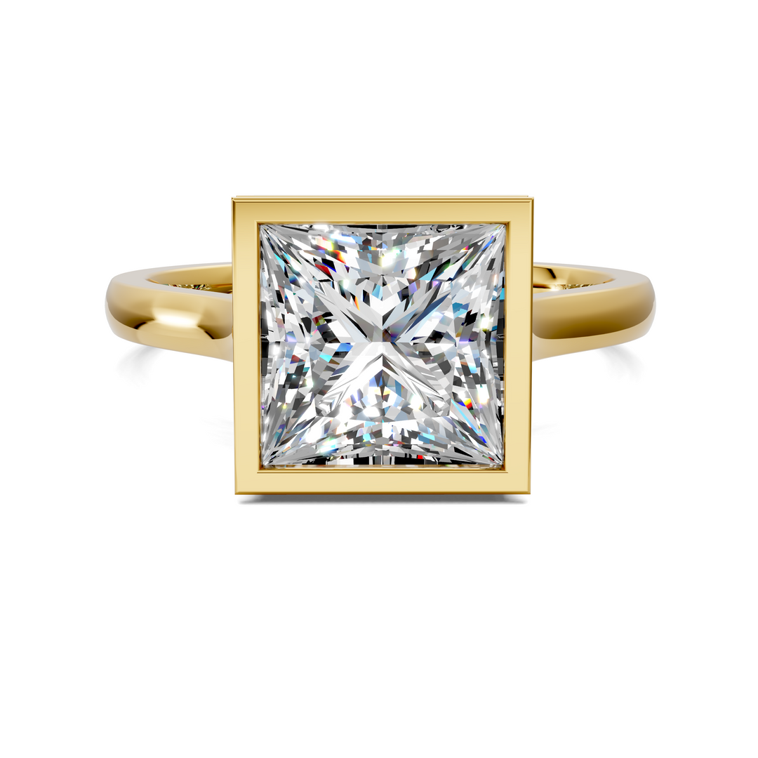 Jazmin Bezel Halo Ring