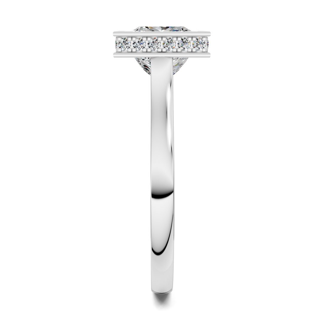 Jazmin Bezel Halo Ring
