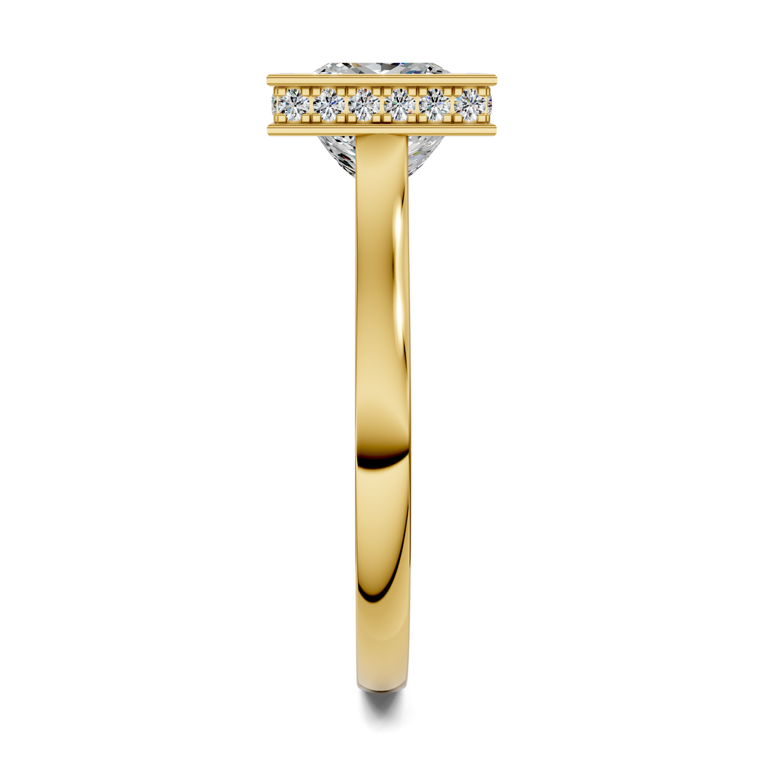 Jazmin Bezel Halo Ring