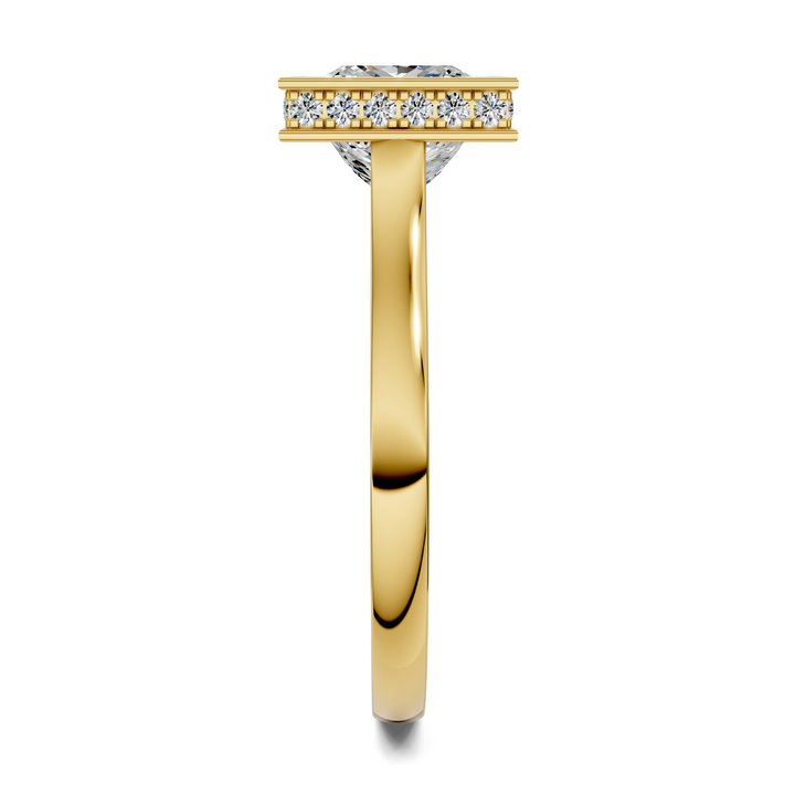 Jazmin Bezel Halo Ring