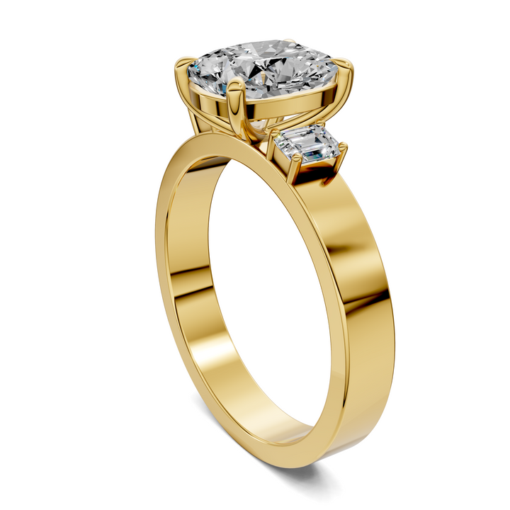 Brandy Three Stone Ring
