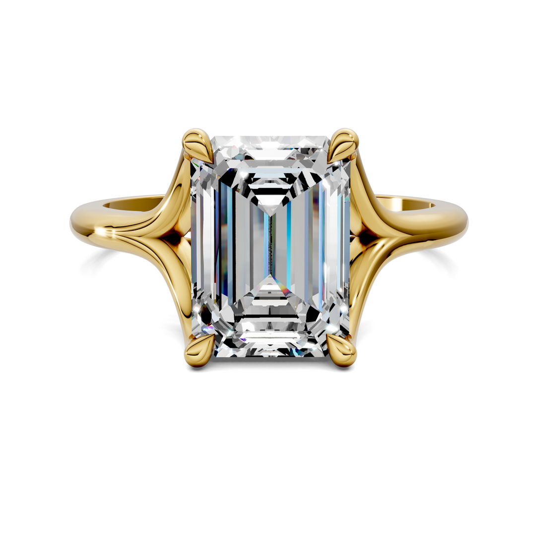 Jillian Split Shank Solitaire Ring