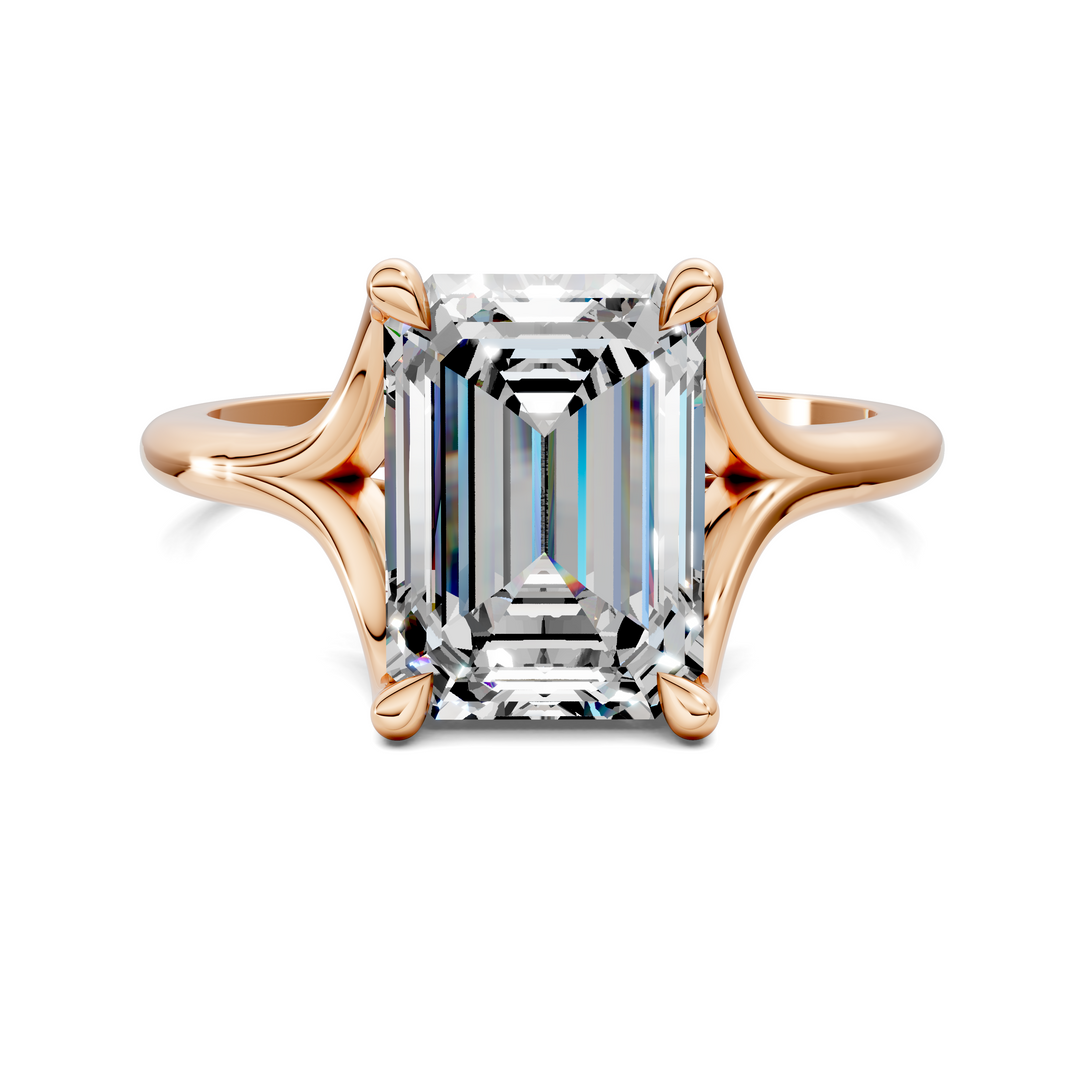 Jillian Split Shank Solitaire Ring
