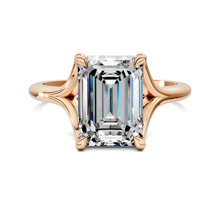 Jillian Split Shank Solitaire Ring