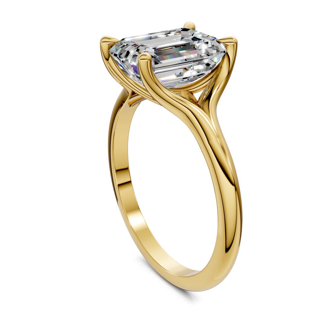 Jillian Split Shank Solitaire Ring