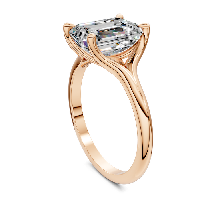 Jillian Split Shank Solitaire Ring