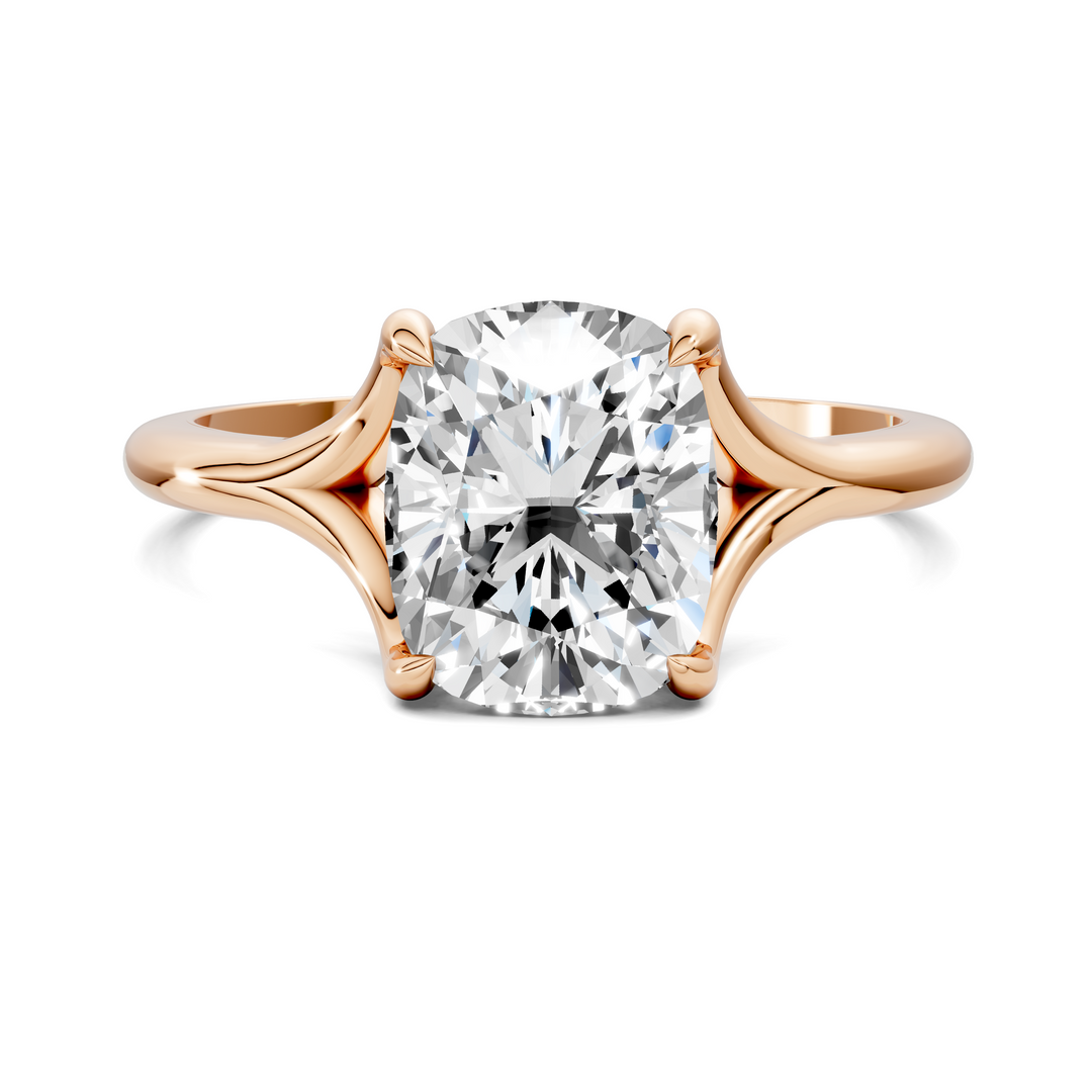 Jillian Split Shank Solitaire Ring