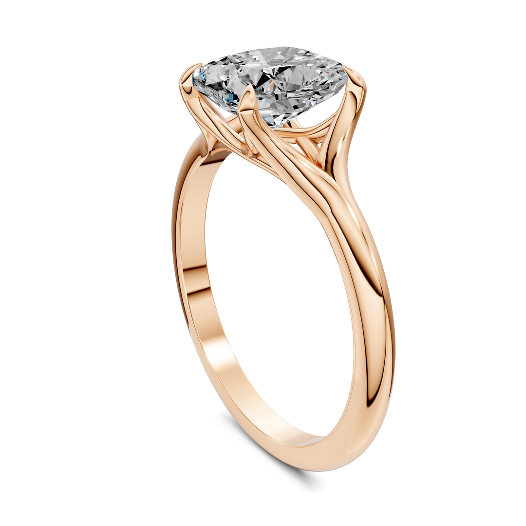 Jillian Split Shank Solitaire Ring