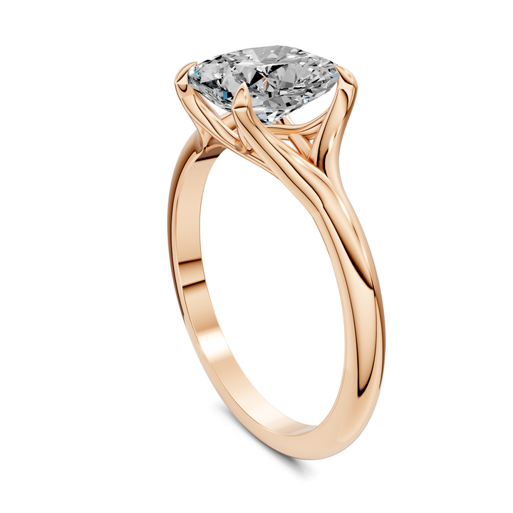 Jillian Split Shank Solitaire Ring