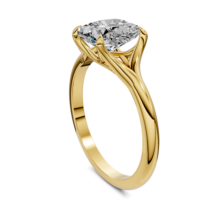 Jillian Split Shank Solitaire Ring