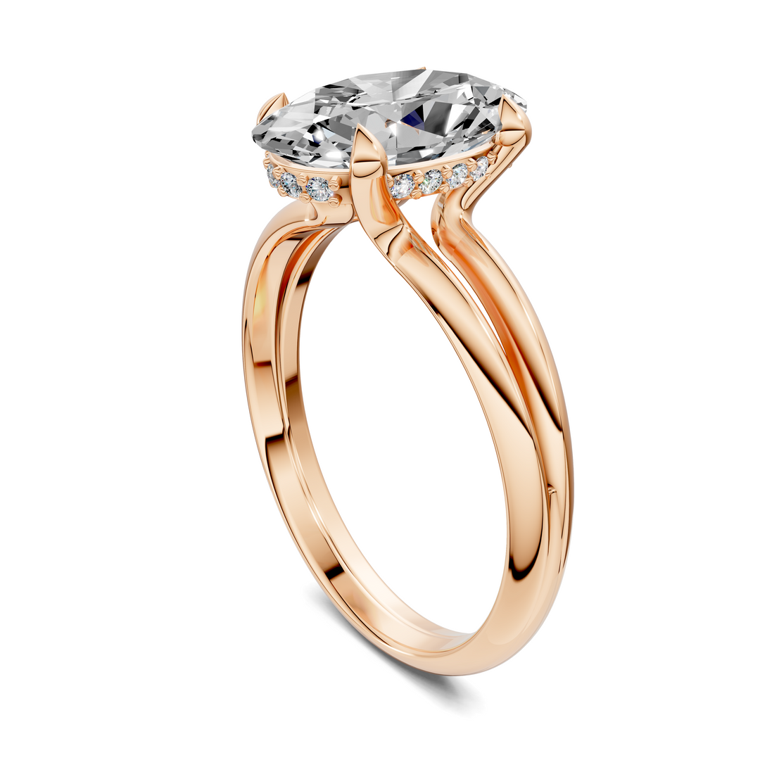 Ashlee Floating Split Band Ring