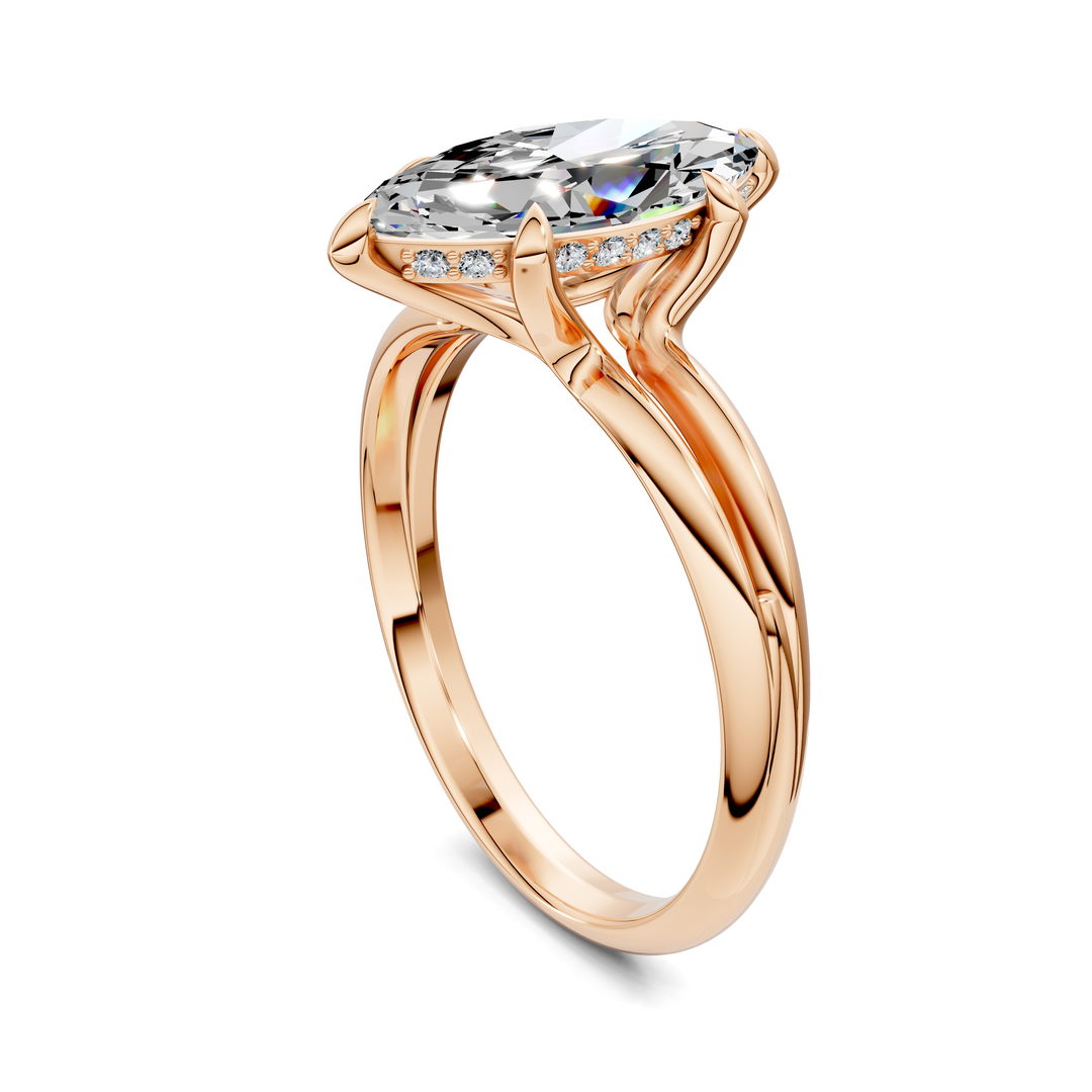 Ashlee Floating Split Band Ring