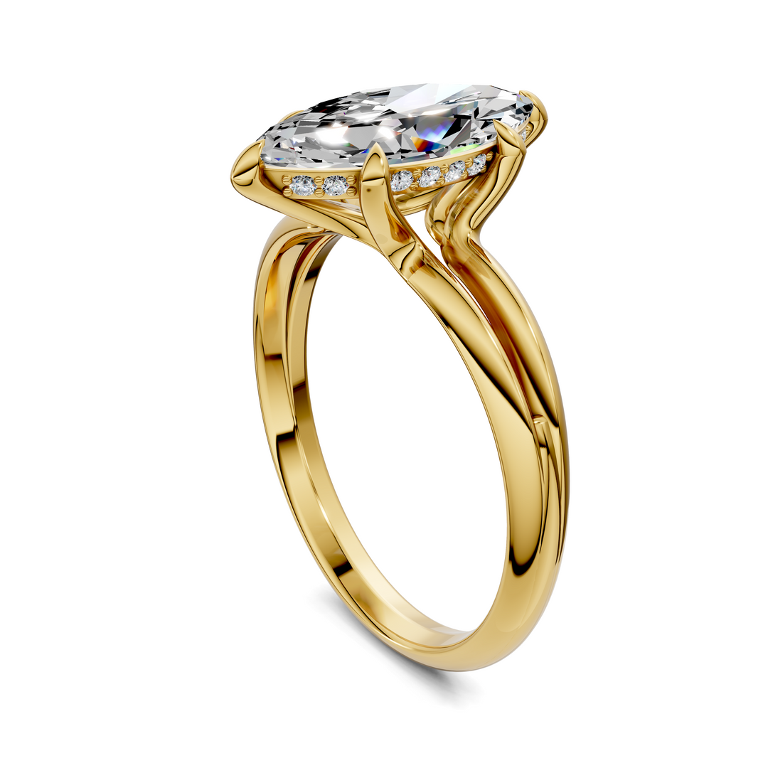 Ashlee Floating Split Band Ring