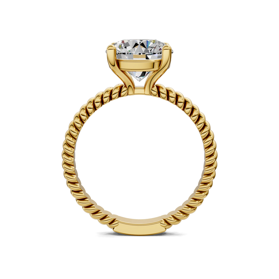 Jennifer Twisted Rope Solitaire Engagement Ring