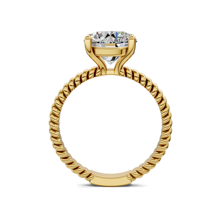 Jennifer Twisted Rope Solitaire Engagement Ring