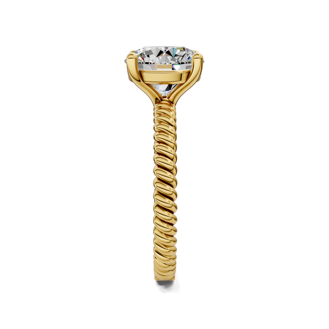Jennifer Twisted Rope Solitaire Engagement Ring