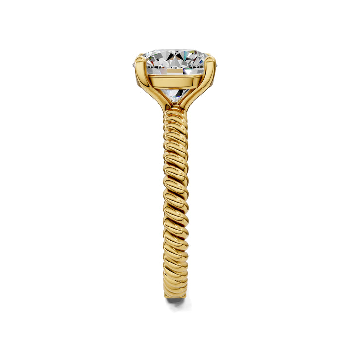 Jennifer Twisted Rope Solitaire Engagement Ring