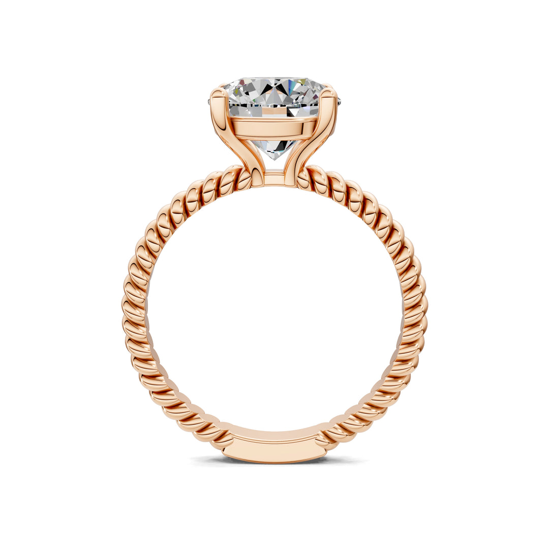 Jennifer Twisted Rope Solitaire Engagement Ring