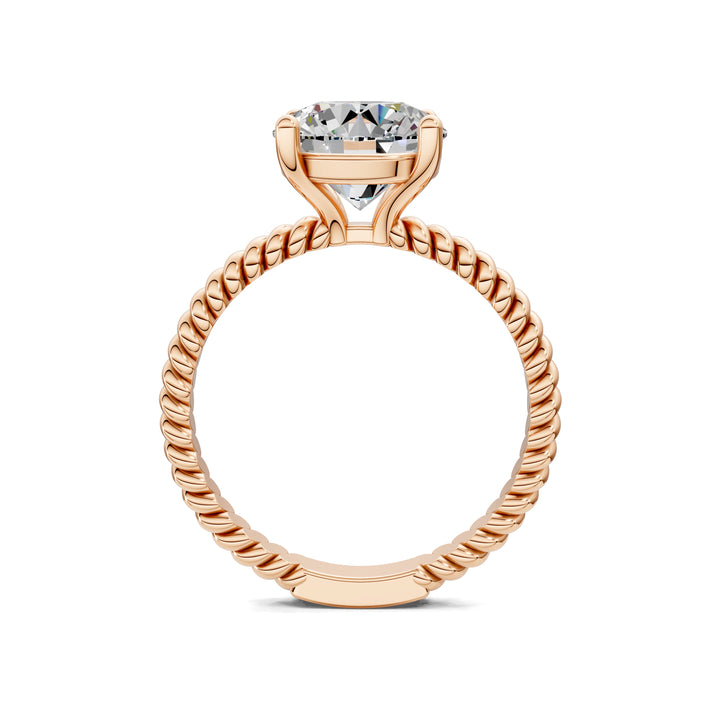 Jennifer Twisted Rope Solitaire Engagement Ring