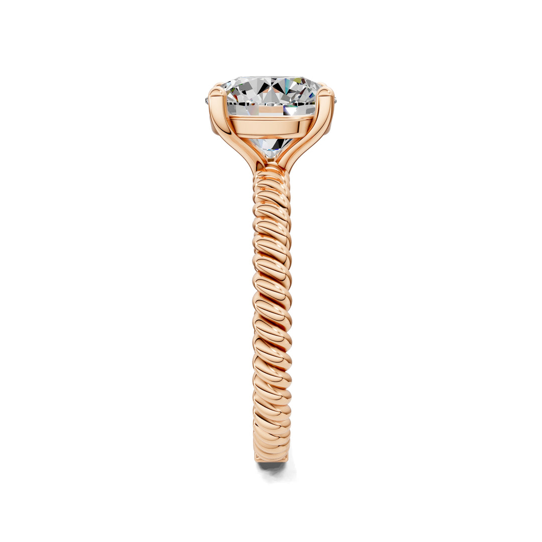 Jennifer Twisted Rope Solitaire Engagement Ring