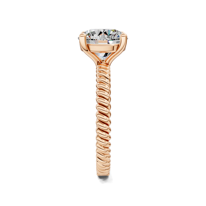 Jennifer Twisted Rope Solitaire Engagement Ring