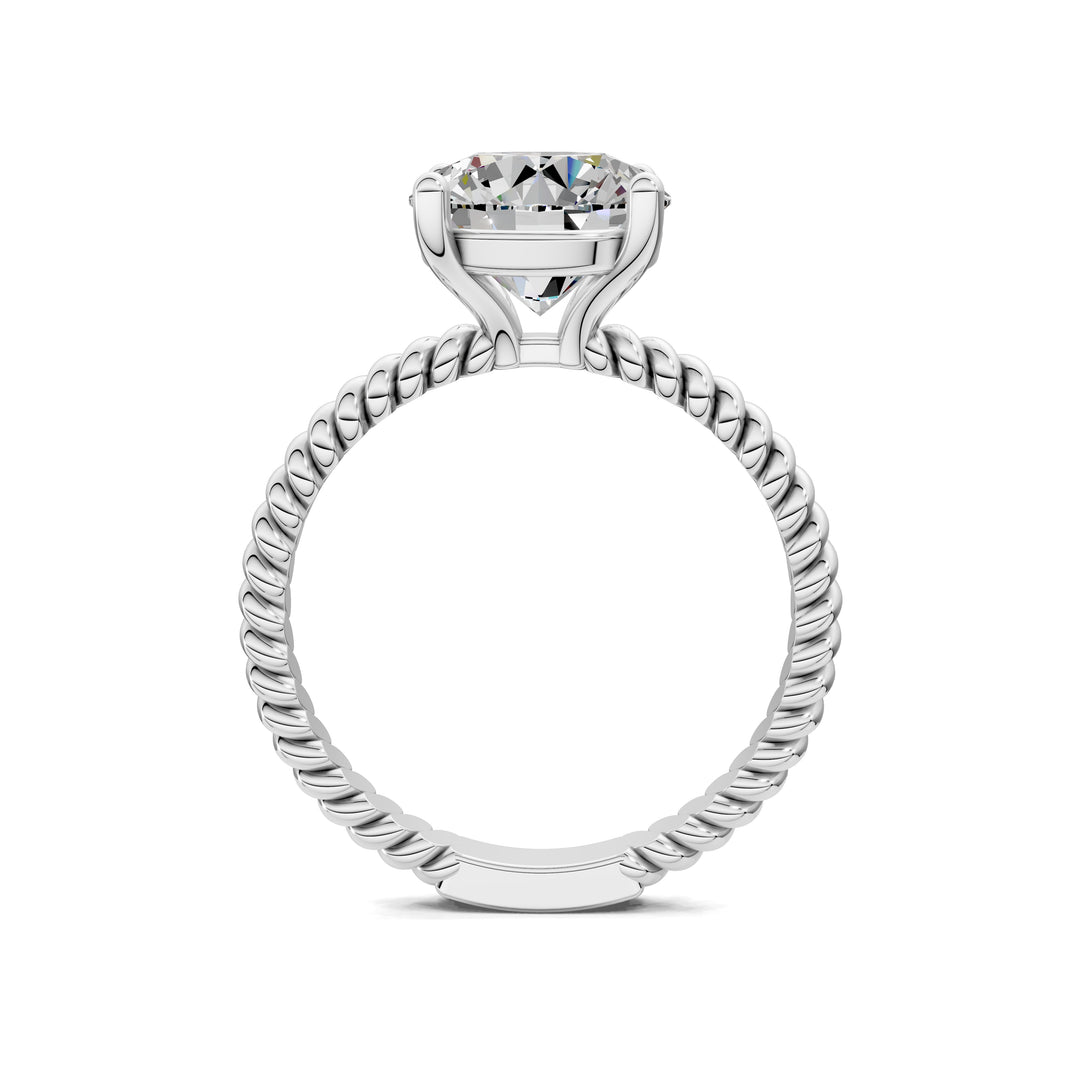 Jennifer Twisted Rope Solitaire Engagement Ring