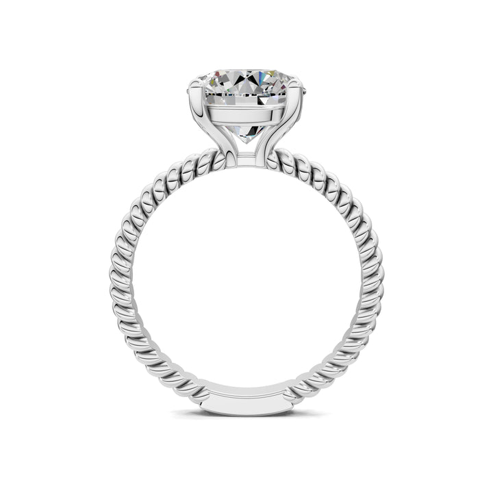 Jennifer Twisted Rope Solitaire Engagement Ring