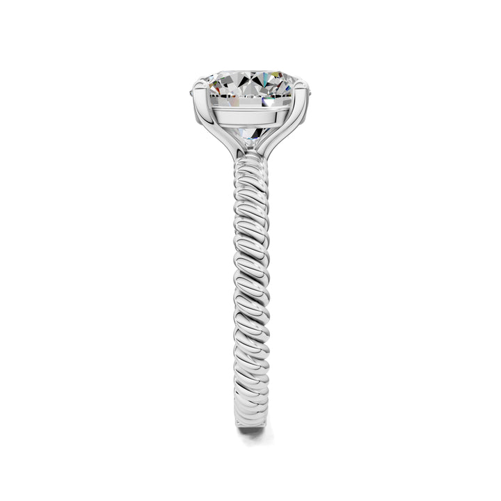 Jennifer Twisted Rope Solitaire Engagement Ring