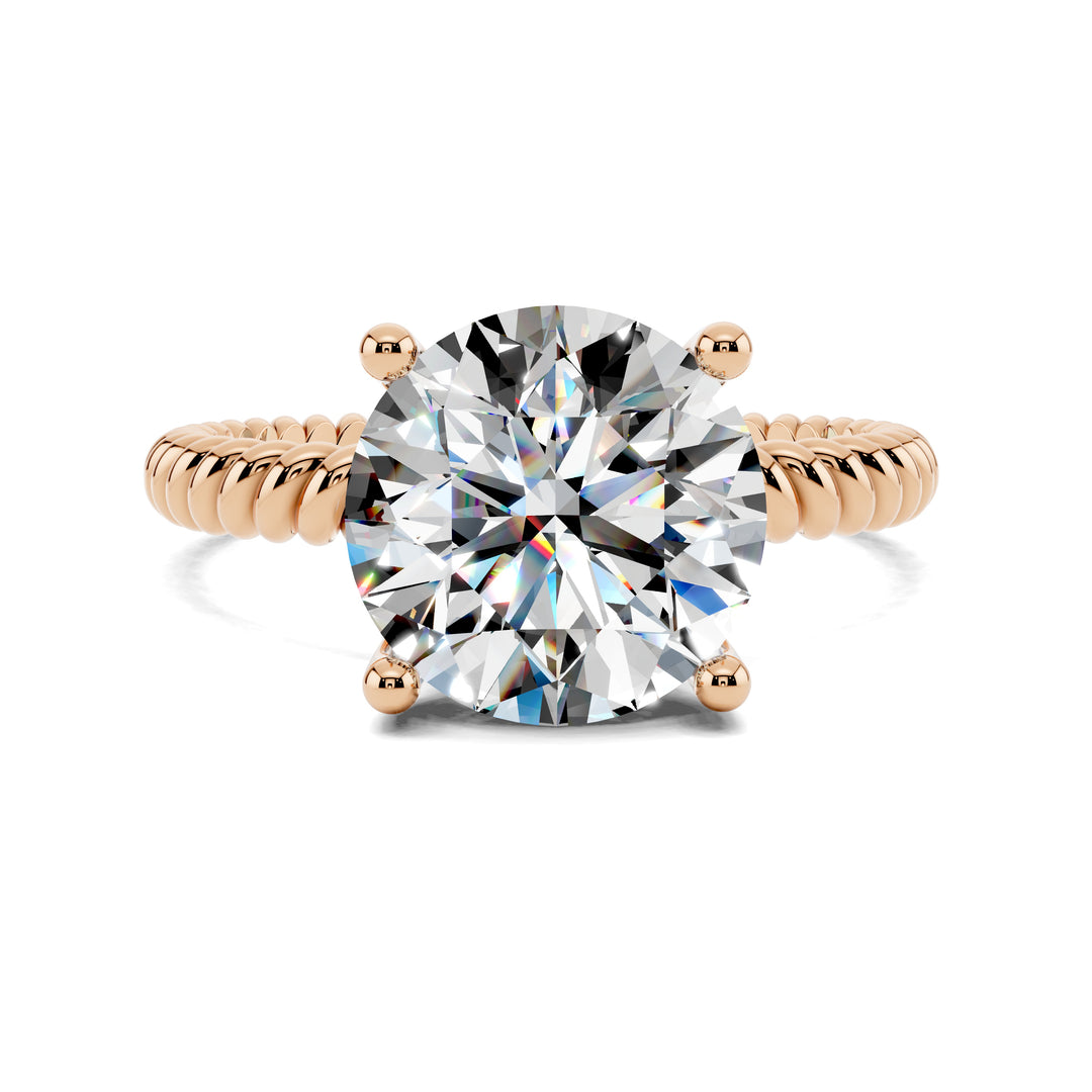 Jennifer Twisted Rope Solitaire Engagement Ring
