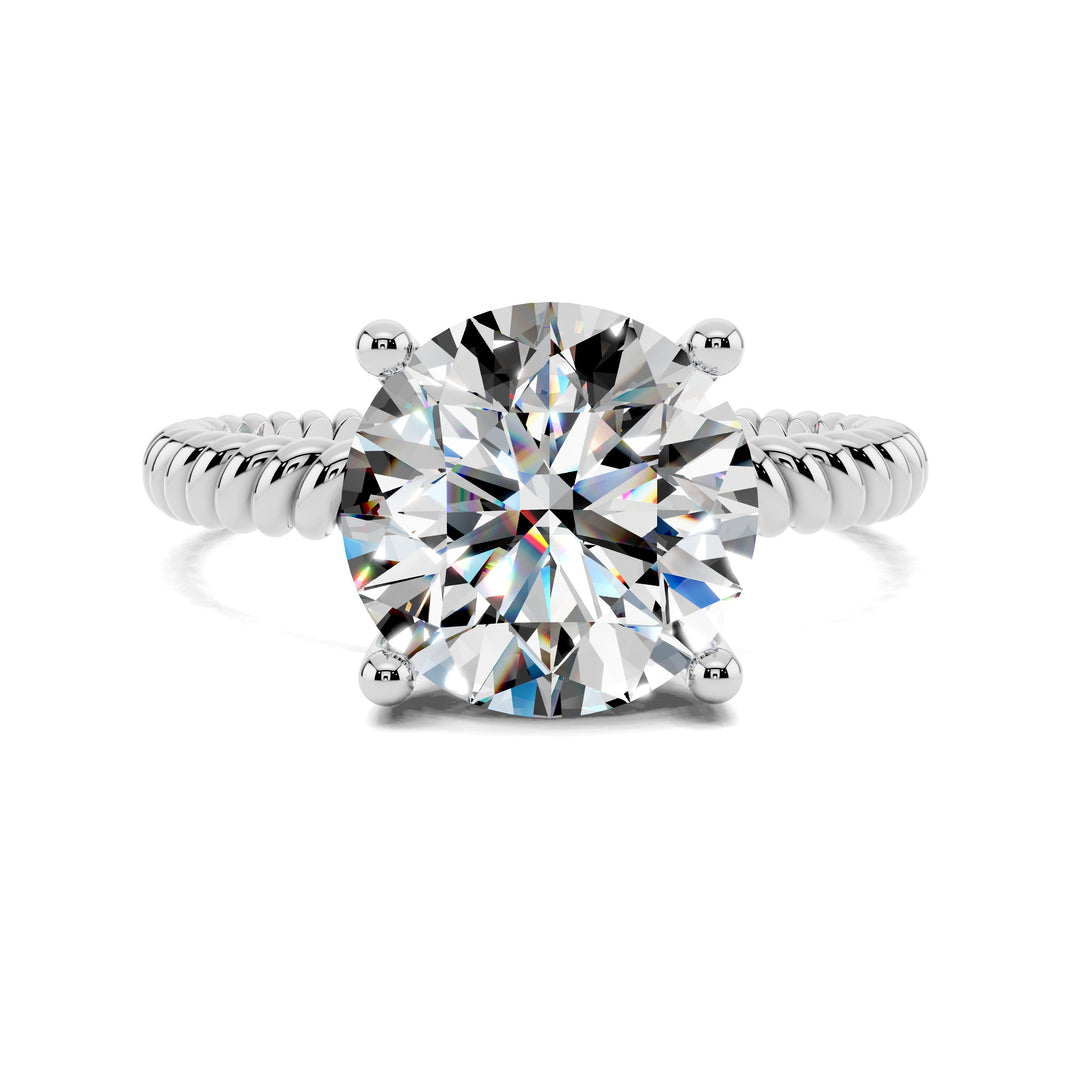 Jennifer Twisted Rope Solitaire Engagement Ring