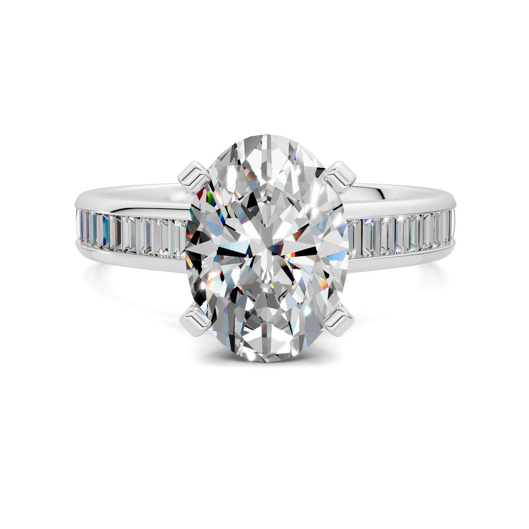 Cindy Baguette Channel Ring