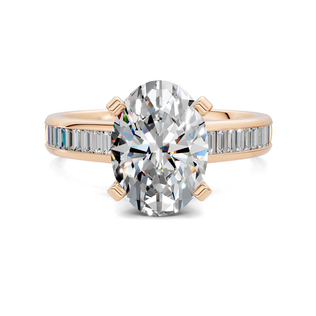 Cindy Baguette Channel Ring