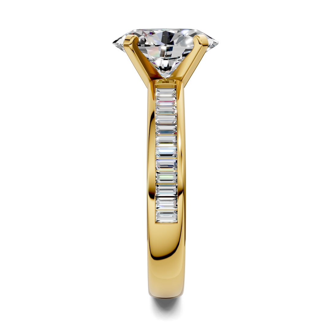 Cindy Baguette Channel Ring