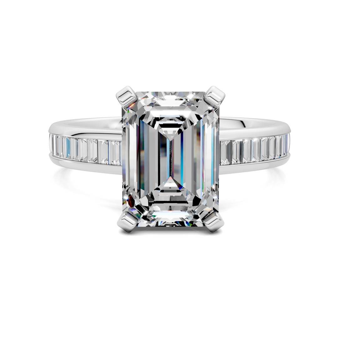 Cindy Baguette Channel Ring