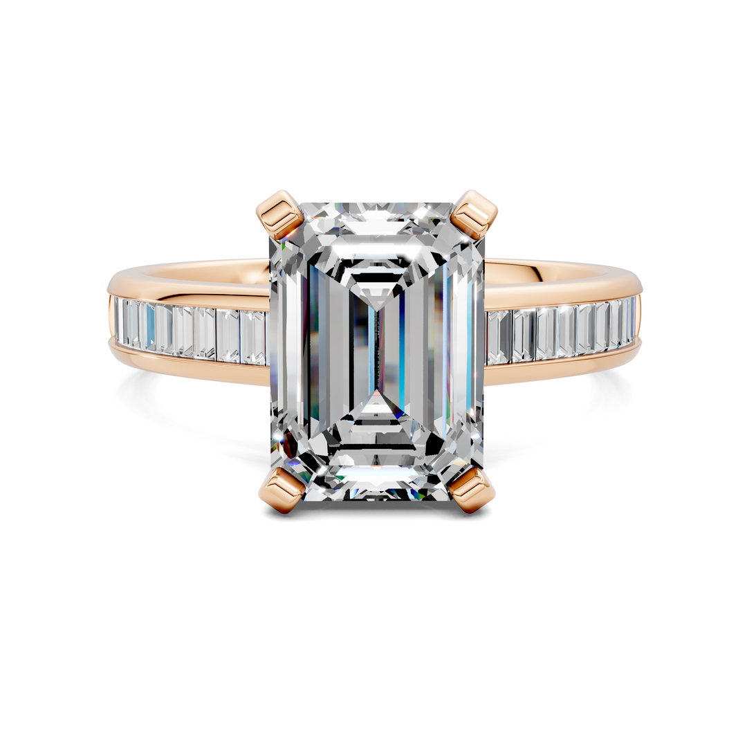 Cindy Baguette Channel Ring