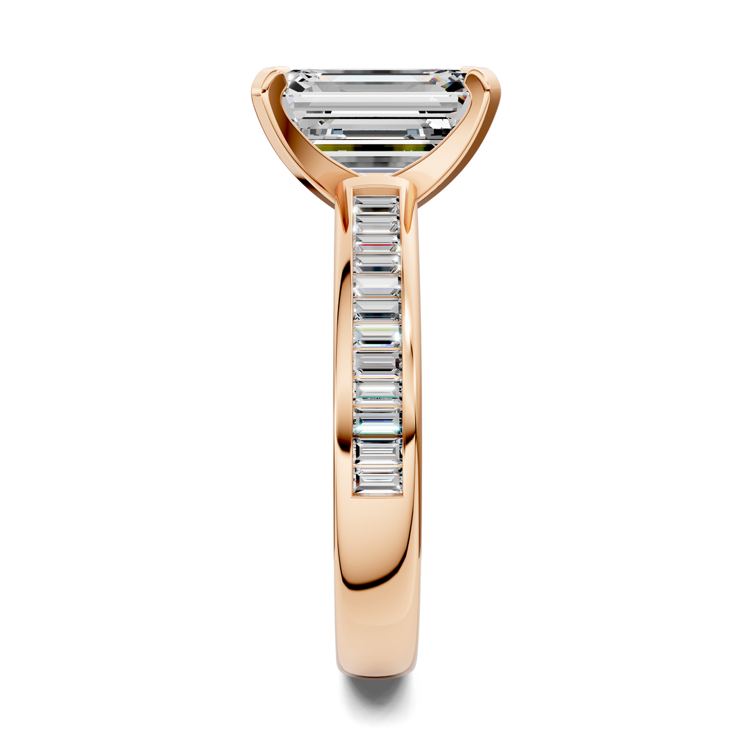 Cindy Baguette Channel Ring