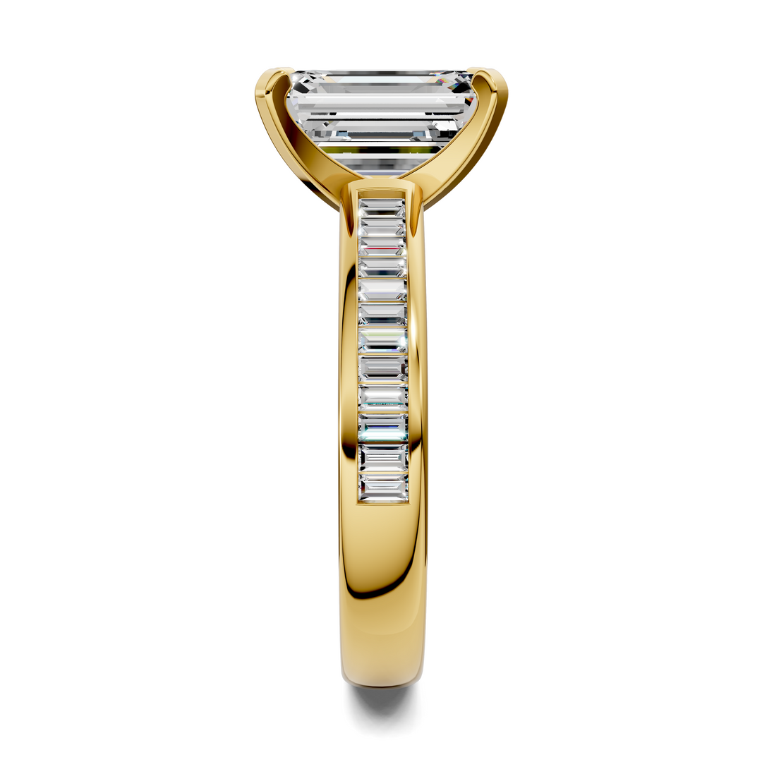 Cindy Baguette Channel Ring