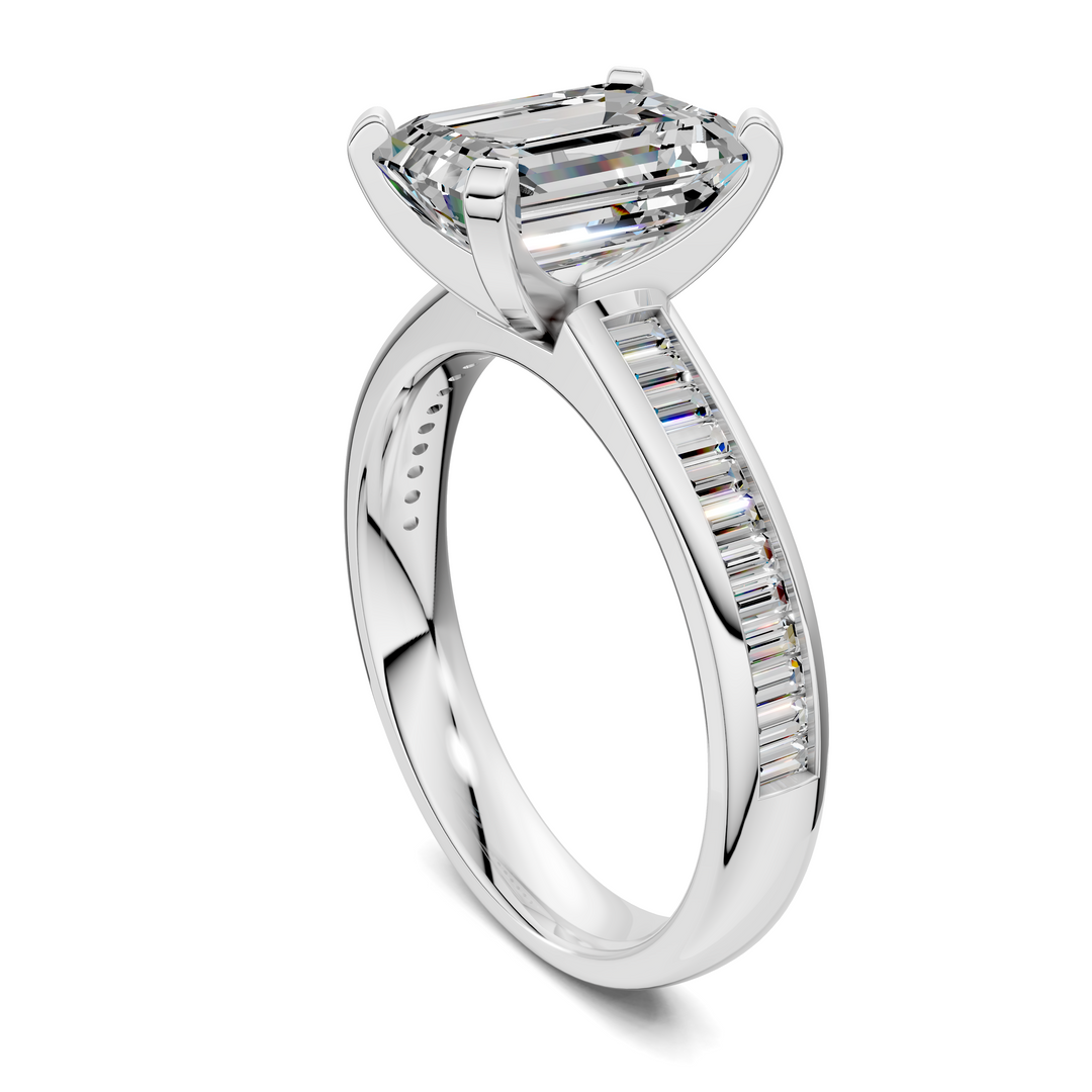 Cindy Baguette Channel Ring