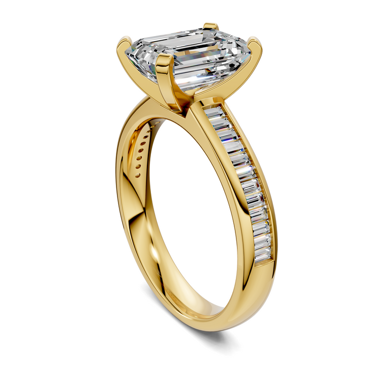 Cindy Baguette Channel Ring