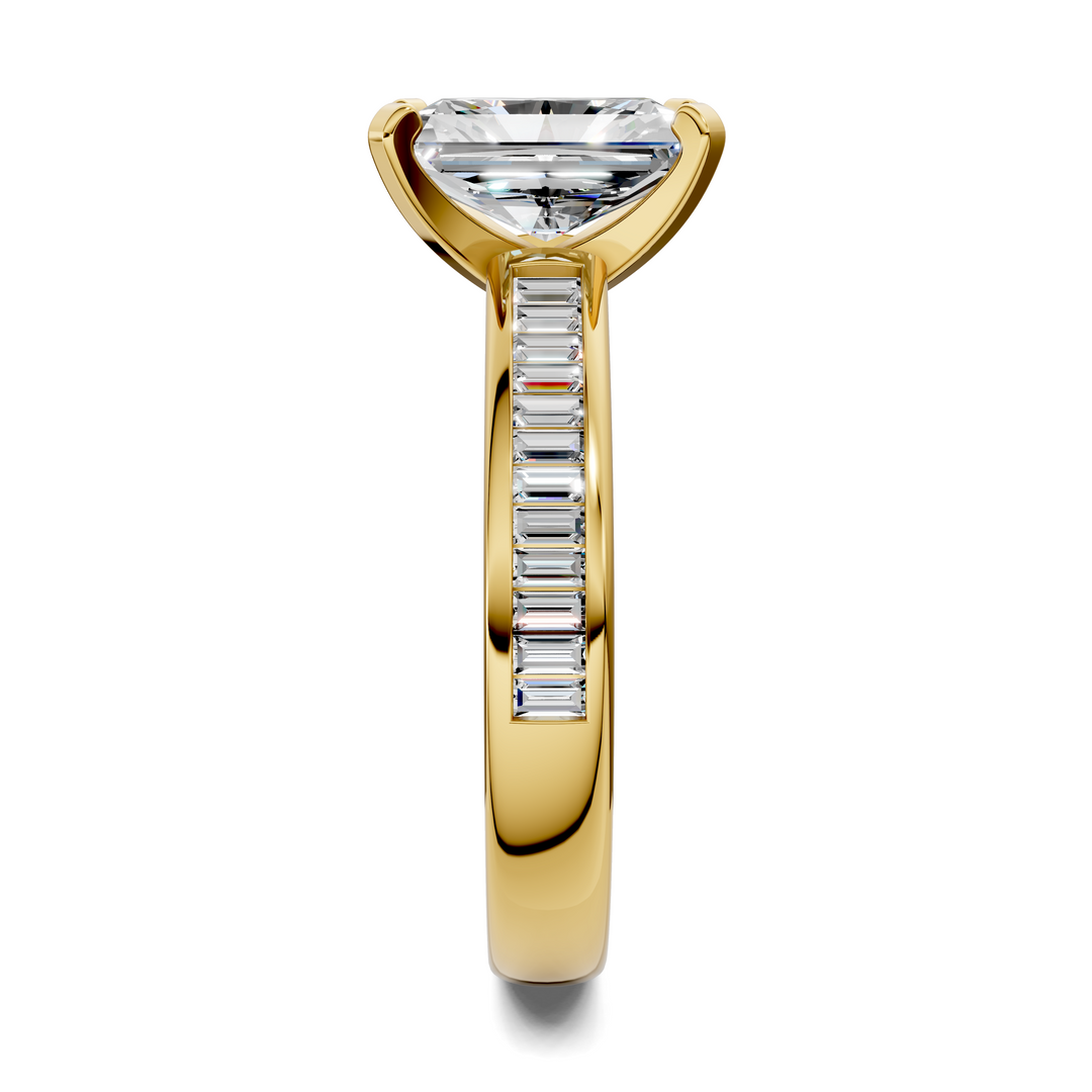 Cindy Baguette Channel Ring