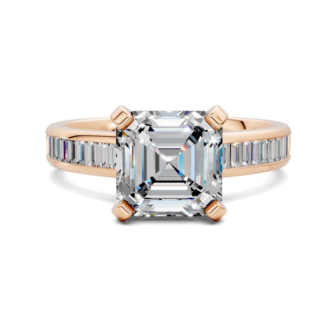 Cindy Baguette Channel Ring