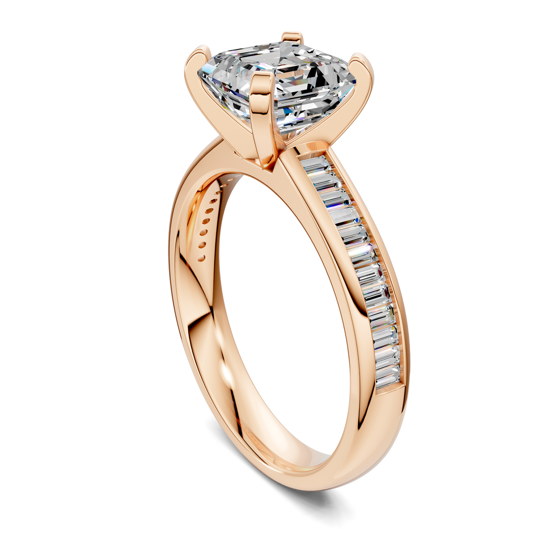 Cindy Baguette Channel Ring
